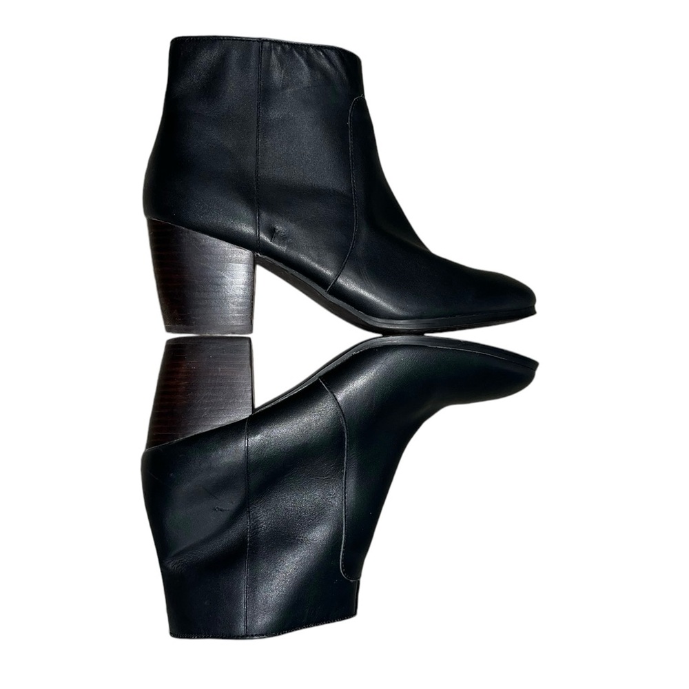 J.Jill Black Leather Ankle Boots Size 9 M